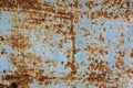 Rusted galvanized iron plate Royalty Free Stock Photo