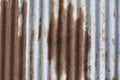 Rusted galvanized iron plate Royalty Free Stock Photo