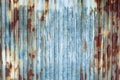 Rusted galvanized iron plate