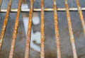 Rusted Grill Bars Vertical