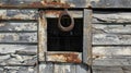 A rusted horseshoe hangs on the door of the barn its irony adding to the overwhelming sense of decay and abandonment.