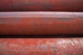 Rusted iron steel metal pipes can be used as an industrial texture background Royalty Free Stock Photo