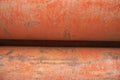 Rusted iron steel metal pipes can be used as an industrial texture background Royalty Free Stock Photo