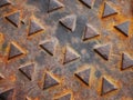 Rusted Manhole Cover Royalty Free Stock Photo