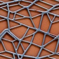 Rusted mesh pattern with heavy corrosion Royalty Free Stock Photo