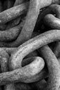 Rusted Metal Chains Royalty Free Stock Photo