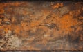 Rusted metal panel. Grunge texture background. Corrosion on a steel Royalty Free Stock Photo