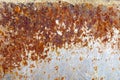 Rusted metal plate Royalty Free Stock Photo