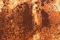 Rusted metal plates - grungy industrial construction background Royalty Free Stock Photo