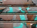 Rusted metal rolling shutter texture background Royalty Free Stock Photo