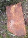 Rusted metal sheet nature Royalty Free Stock Photo