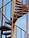 Rusted Metal Spiral Staircase Royalty Free Stock Photo