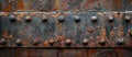 Rusted Metal Surface With Rivets Royalty Free Stock Photo