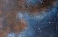Rusted metal texture. Blue with a rust effect Royalty Free Stock Photo