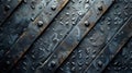 Rusted metal texture with rivets Royalty Free Stock Photo