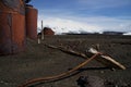 Rusted metal Whalers Bay Antarctica Royalty Free Stock Photo