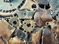 Rusted metals assembled Royalty Free Stock Photo