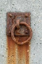 Rusted mooring ring Royalty Free Stock Photo