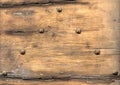 Rusted nails in wood Royalty Free Stock Photo