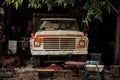 A rusted old antique American pick-up truck Royalty Free Stock Photo