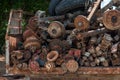 Rusted Old Axles, Spare Parts of cars