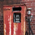 Rusted old gas pump
