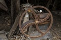 Rusted Old Iron Wheel Royalty Free Stock Photo