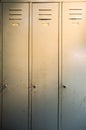 Rusted old lockers Royalty Free Stock Photo