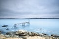 Rusted old pier. Royalty Free Stock Photo