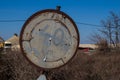 Rusted old traffic sign 40 km/h