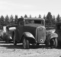 Rusted Out Antique Cars Royalty Free Stock Photo