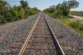 Rusted Railroad Tracks Royalty Free Stock Photo