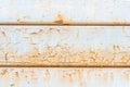 rusted and scratched white metal panel background