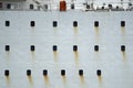 Rusted ship portholes Royalty Free Stock Photo