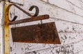 The rusted sign. Royalty Free Stock Photo