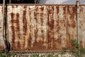 Rusted sliding gate