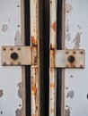 Rusted Steel Hinges Royalty Free Stock Photo