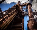 Rusted steel plant Royalty Free Stock Photo