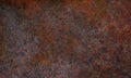 Rusted on surface of the old iron, Deterioration of the steel, Decay and grunge rough, Texture background. Royalty Free Stock Photo