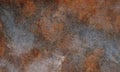 Rusted on surface of the old iron, Deterioration of the steel, Decay and grunge Texture background. Royalty Free Stock Photo