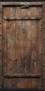 Rusted Wooden Door: Realistic Post-apocalyptic Backdrop With Detailed Hyper-detail