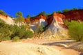 Rustel ocre rocks Royalty Free Stock Photo