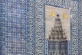 Rustem pasha mosque mihrab. Iznik tiles. Istanbul, Turkey