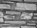 rustic and aged wallstone, exterior wall