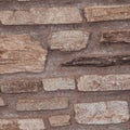 rustic and aged wallstone, exterior wall Royalty Free Stock Photo