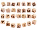 Rustic Alphabet Blocks #1