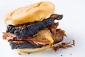 Rustic american barbecue beef brisket sandwich Royalty Free Stock Photo