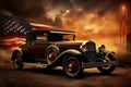 Rustic American car. Generate AI