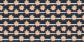 Rustic americana seamless ribbon in traditional red, white and blue colors. Modern and fun, great country cottage house