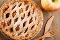 Rustic Apple Pie Royalty Free Stock Photo